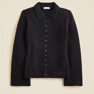 Milano-stitch cinched-waist cardigan